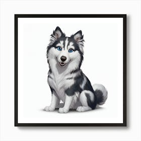 Husky Dog 5 Art Print