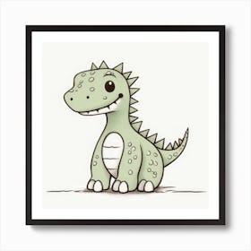 Dinosaur Baby Art Print