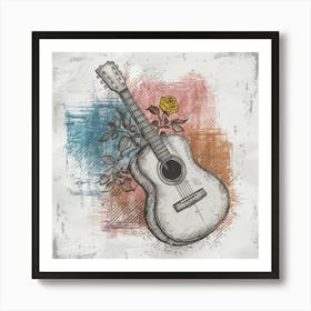 Acoustic Guitar Art Print