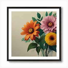 Flowers In A Vase 1 Art Print