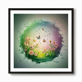 Water Splashes 1 Art Print