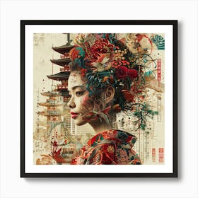 Geisha 1 Art Print