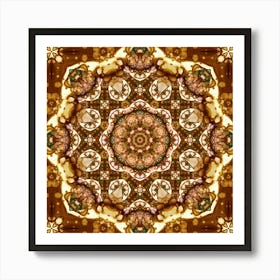 Brown Abstract Pattern 1 Art Print