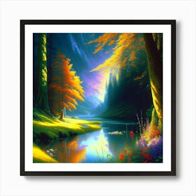 Beautiful Forest Art Print