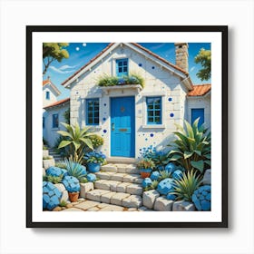 Blue Door Art Print