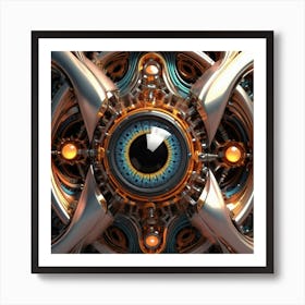 Futuristic Eye Affiche