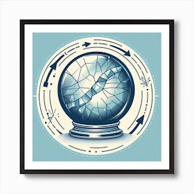 Broken Crystal Ball Art Print