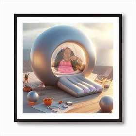 Girl In A Bubble Poster