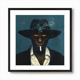 'The Man In The Hat' Art Print