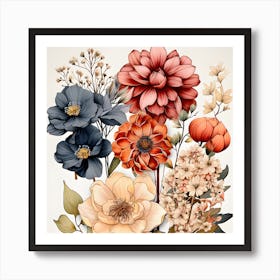 Flowers In The Spring Breeze Art Print