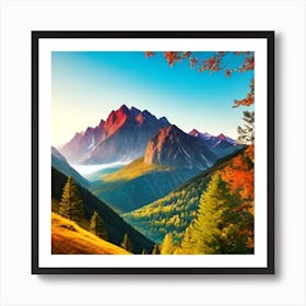 Autumn In The Mountains 14 Art Print