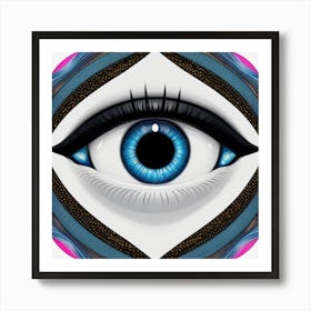 Eye Painting Art Print