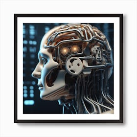 Humanoid Robot 15 Art Print