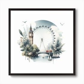 London Eye Art Print