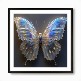 Butterfly In Glass Art Print