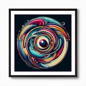 Abstract Swirls 1 Art Print