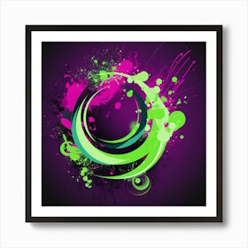 Abstract Circle 1 Art Print