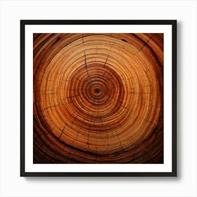 Circle Of Wood Art Print