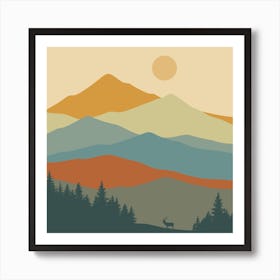 Mountain Landscape 3 Art Print