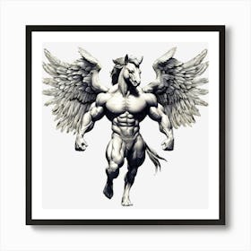 Unicorn With Wings Art Print