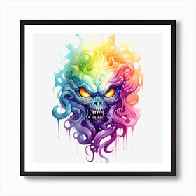 Demon Head Art Print