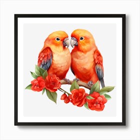 Couple Of Parrots 9 Poster