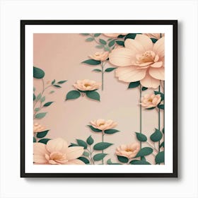 Floral Wallpaper Art Print