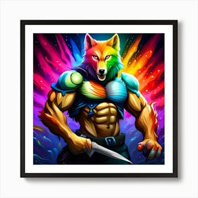 Wolf Warrior 1 Art Print