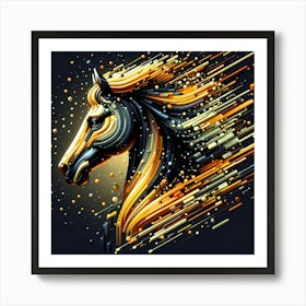 Creative Horse Beauty Illustration Nr 91 Art Print