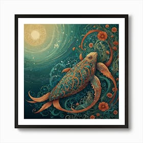 Sea Turtle Art Print