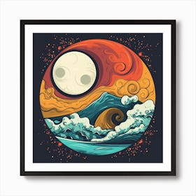 Great Wave 3 Art Print