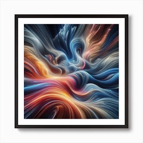 Abstract Waves: Creating Fluid Forms with Intentional Camera Movement Art Print