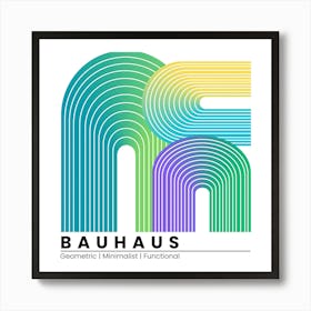 Bauhaus Geometric Minimist Functional Art Print