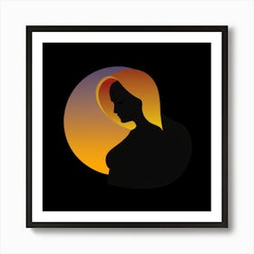 Silhouette Of A Woman 31 Art Print