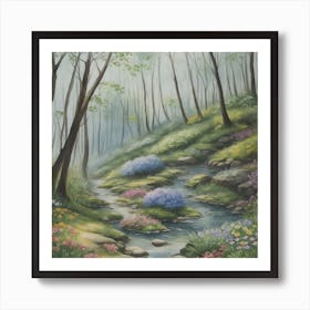 Nature Flower Forest 2 Art Print