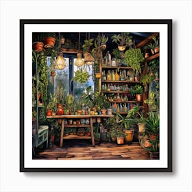 Garden Room 3 Art Print