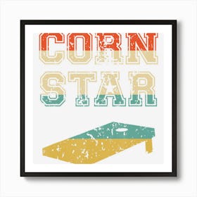 Corn Star Funny Cornhole Tournament Art Print