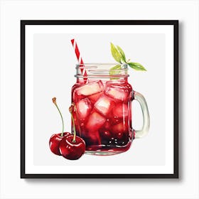 Cherry Iced Tea 2 Art Print