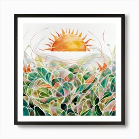 Sun In The Garden Art Print