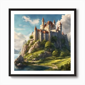 Castle On A Hill Art Print