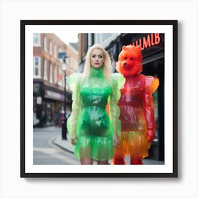 THE GUMMY BEARS TAKE OVER BRICK LANE 2 Art Print