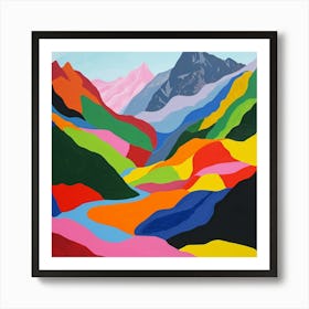 Colourful Abstract Vanoise National Park France 2 Art Print