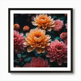 Dahlia mix Poster