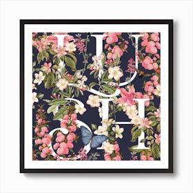 Lush Botanical Floral Print Art Print