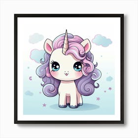 Cute Unicorn 356 Art Print