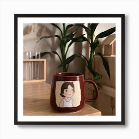 Little Girl Mug Art Print