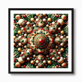 Christmas Ornaments Art Print