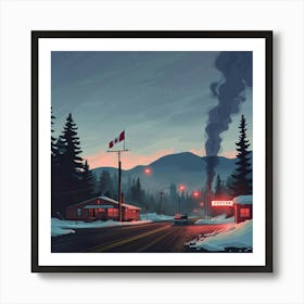 Winter Scene Art Print