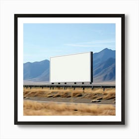 Blank Billboard 9 Art Print