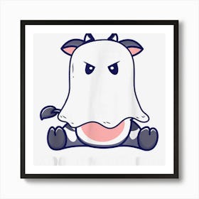 Moo I Mean Boo Funny Cow Poster